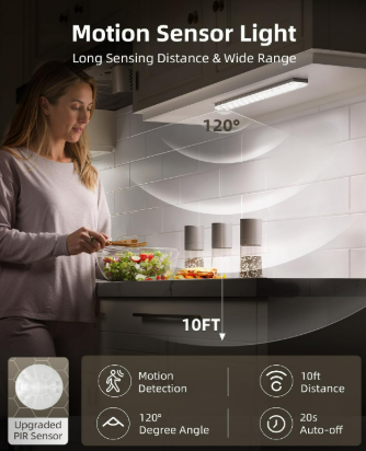 Under Cabinet Lighting with Motion Sensor (6) 2