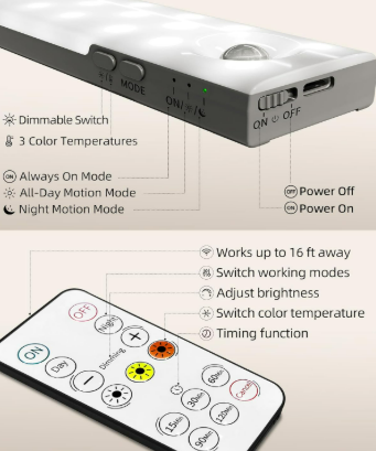 Under Cabinet Lighting with Motion Sensor (6) 8