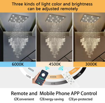 Large Glam LED Chandelier 6