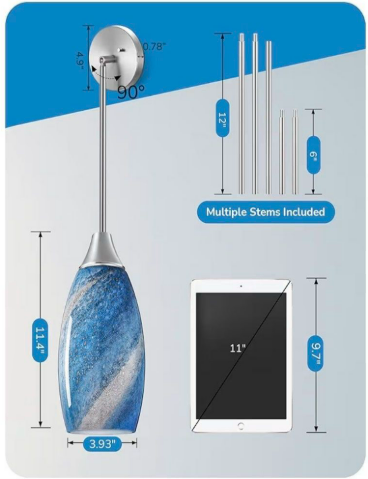 Pendant Lights Blown Glass (2-pack) 4