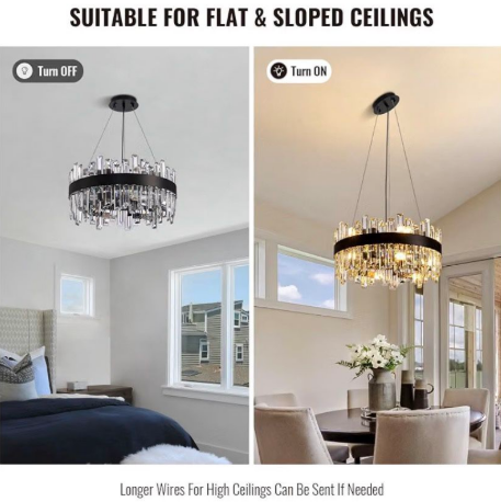 Round Crystal Chandelier 4