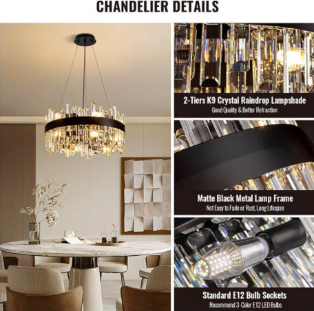 Round Crystal Chandelier 5