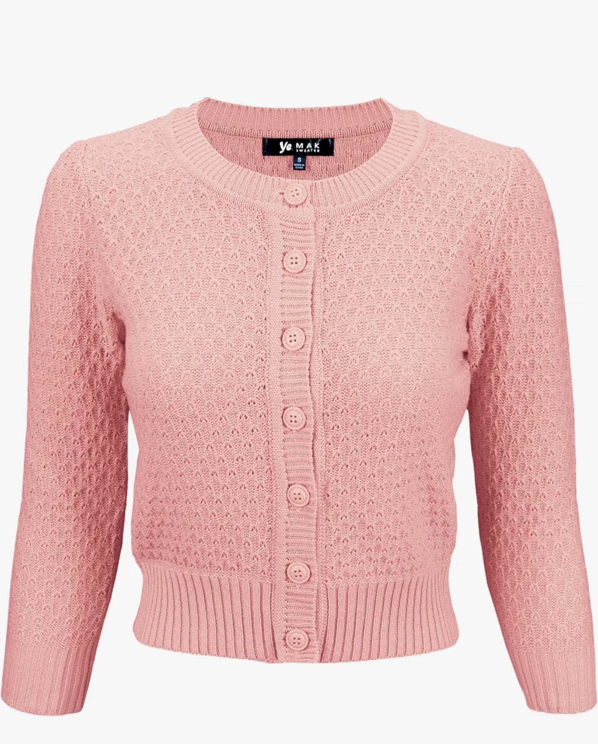 Classic Cropped Fit Cardigan Sweater