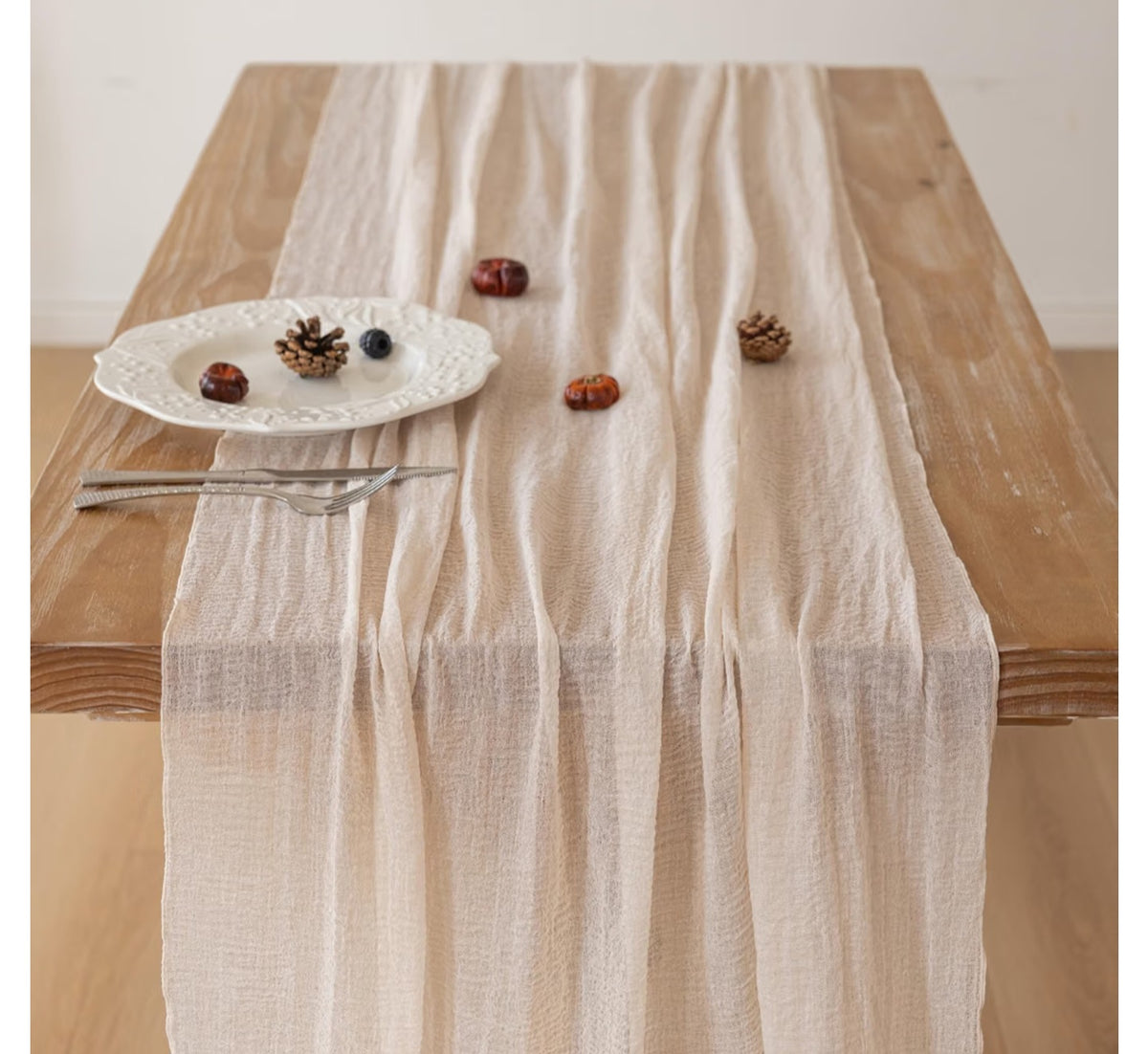 Cheesecloth Table Runner