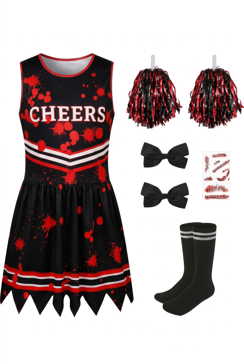 Cheerleader Zombie Costume 1