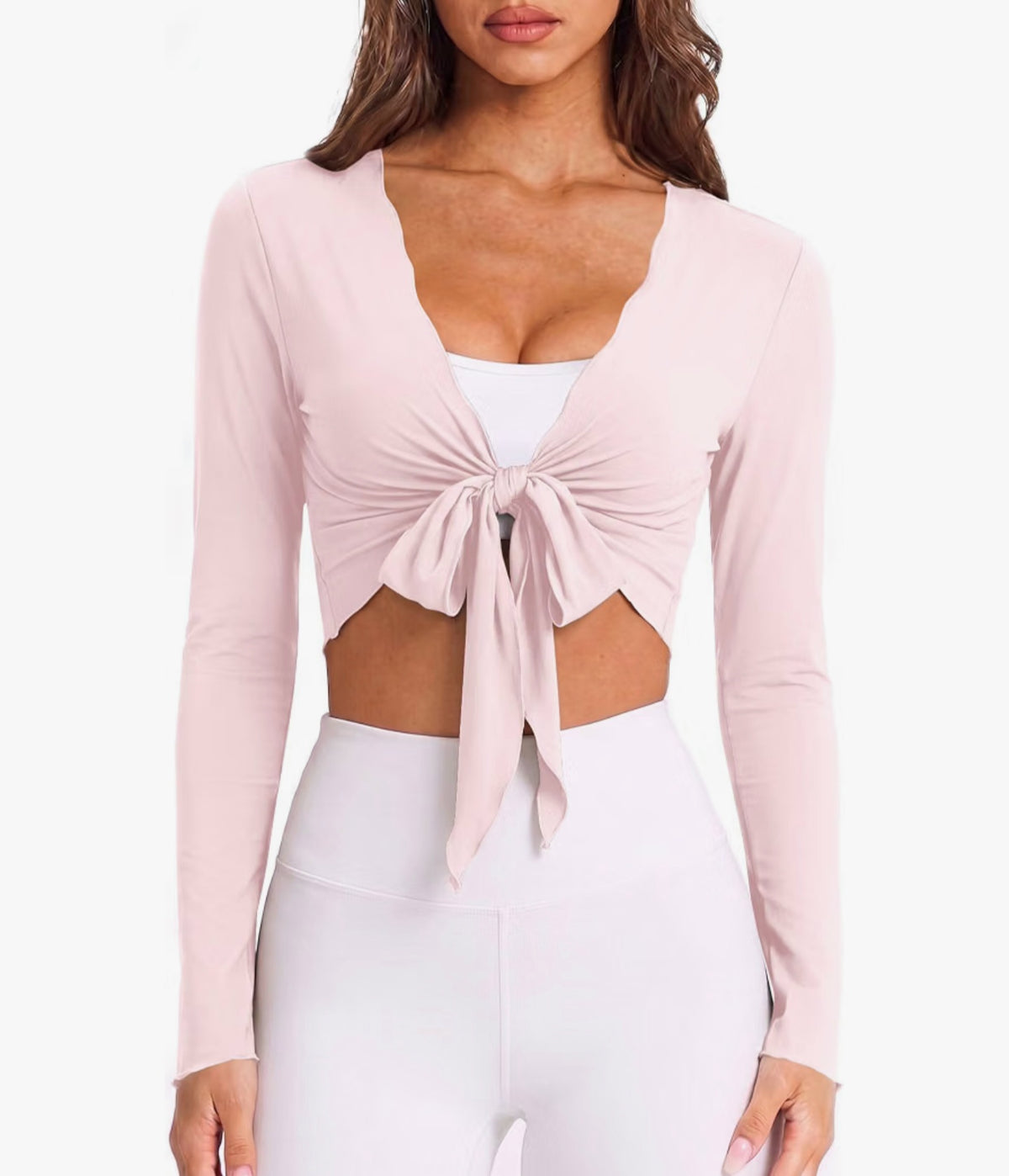 Front Tie Crop Top
