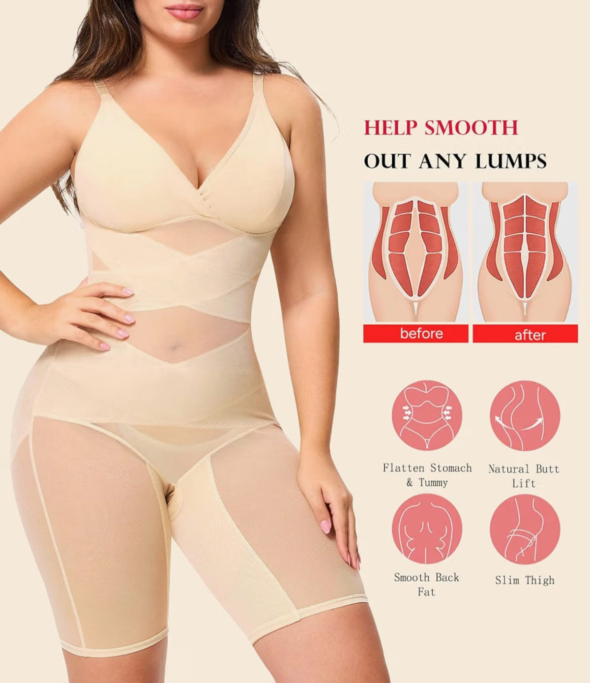 Bodysuit with Tummy Control 4