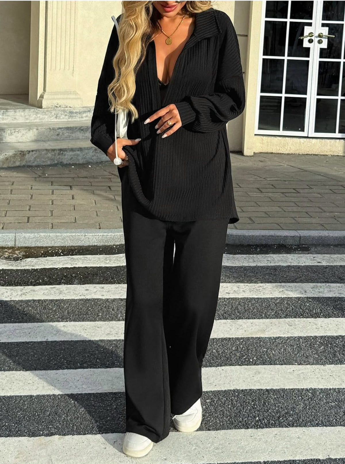 Oversize Knit Pullover Top 4
