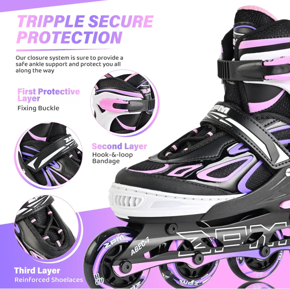 Adjustable Inline Skates for Youth 6