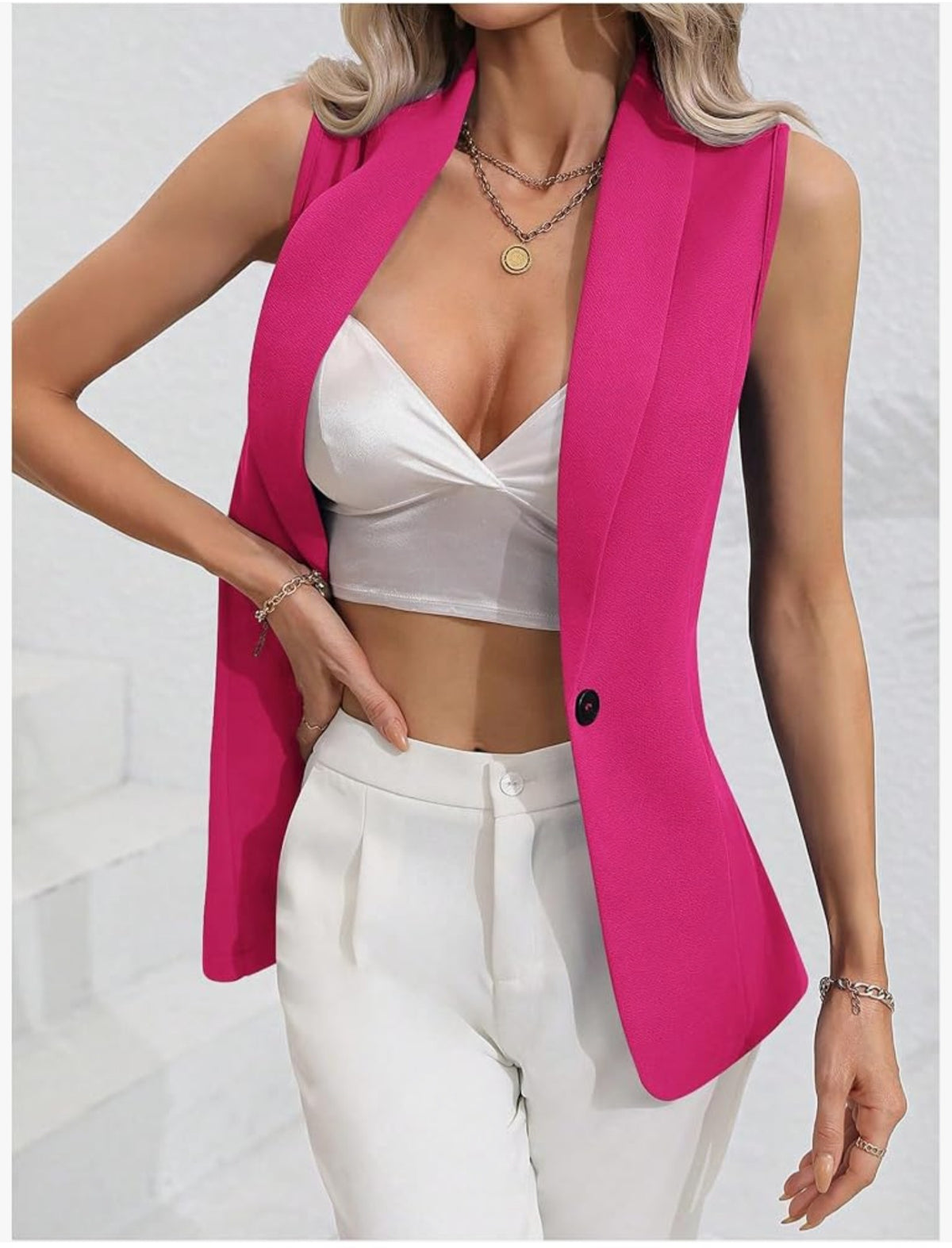 Sleeveless Blazer 3
