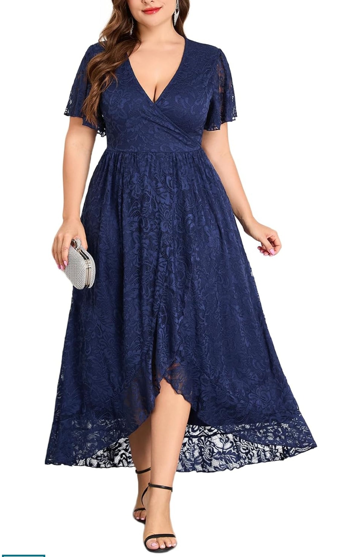 Formal Lace Dress Plus-Size