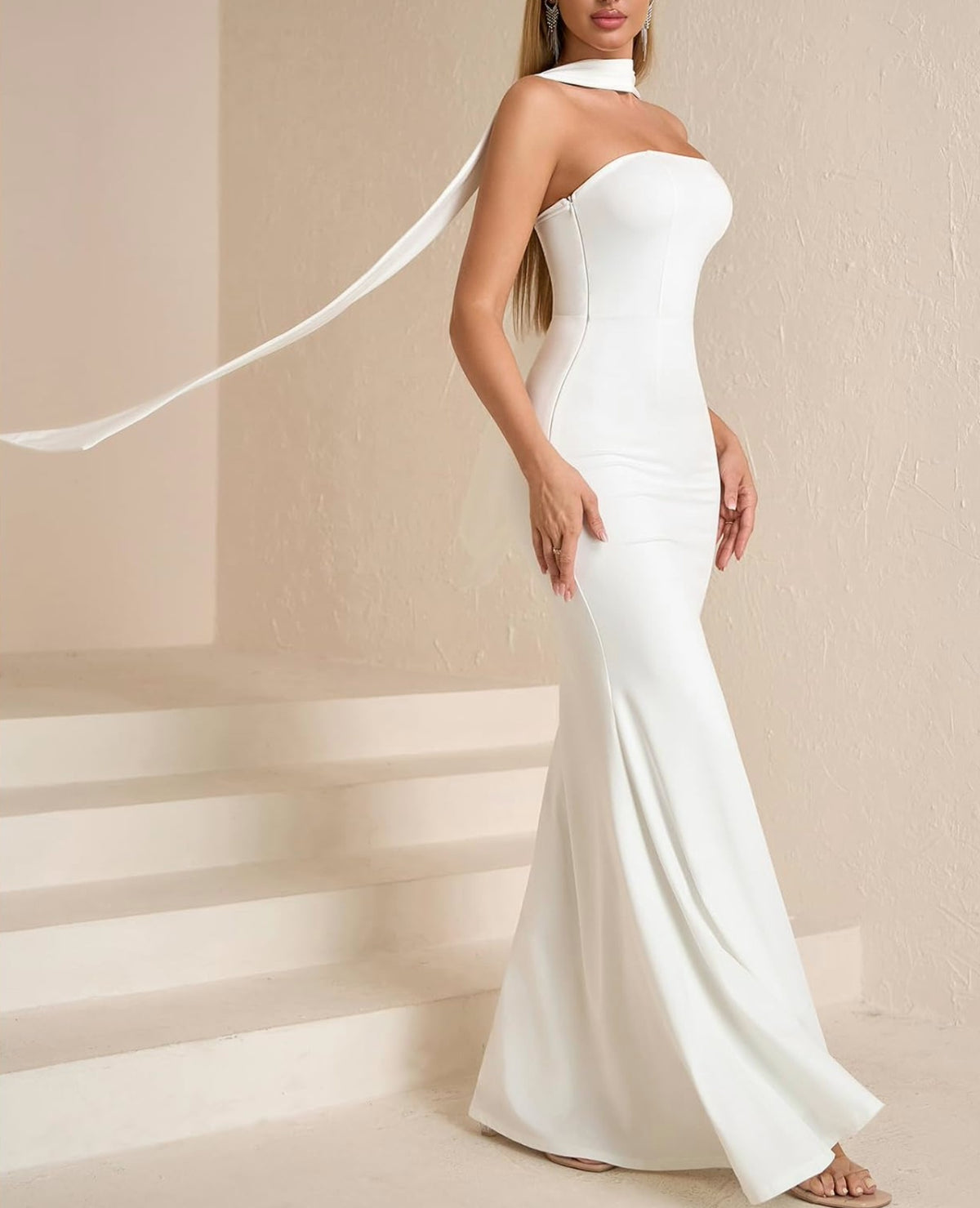 Elegant Summer Spring Bridal Shower Engagement Party Wedding Dress 4