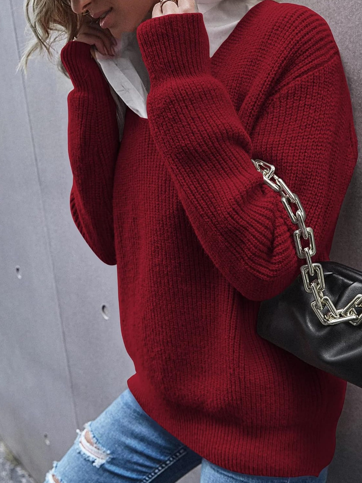 Knitted Pullover Sweater