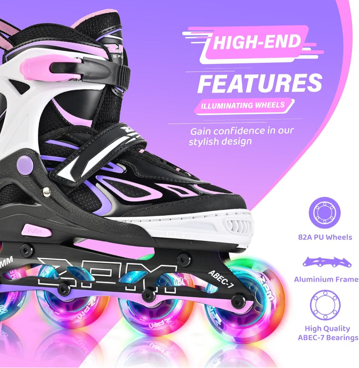 Adjustable Inline Skates for Youth 5