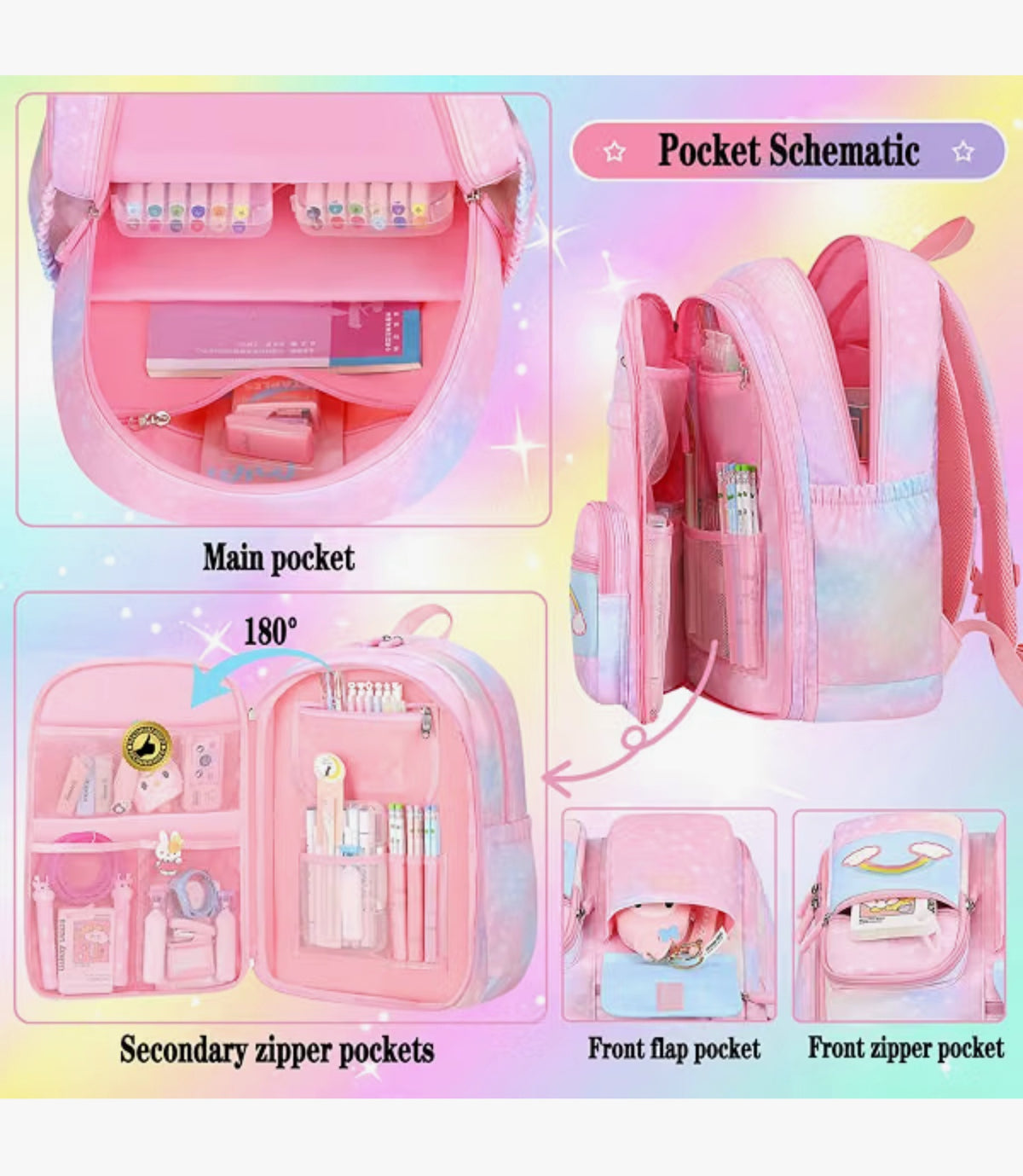 Rainbow Backpack 4