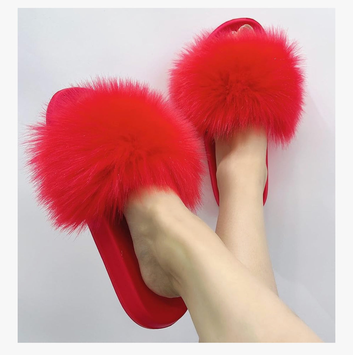 Faux Fur Slides 2
